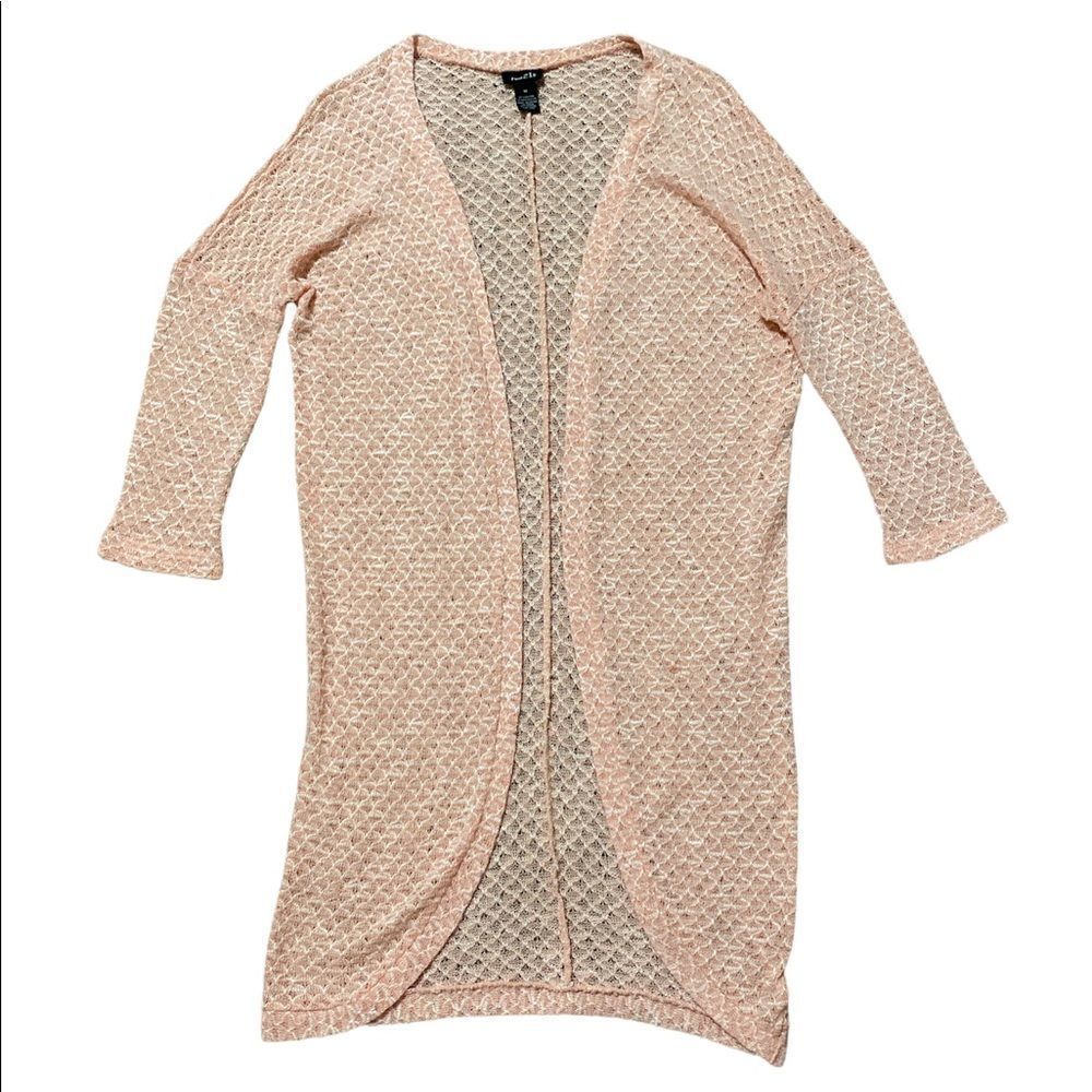 Rue21 Open Knit Pink Cardigan Size Medium